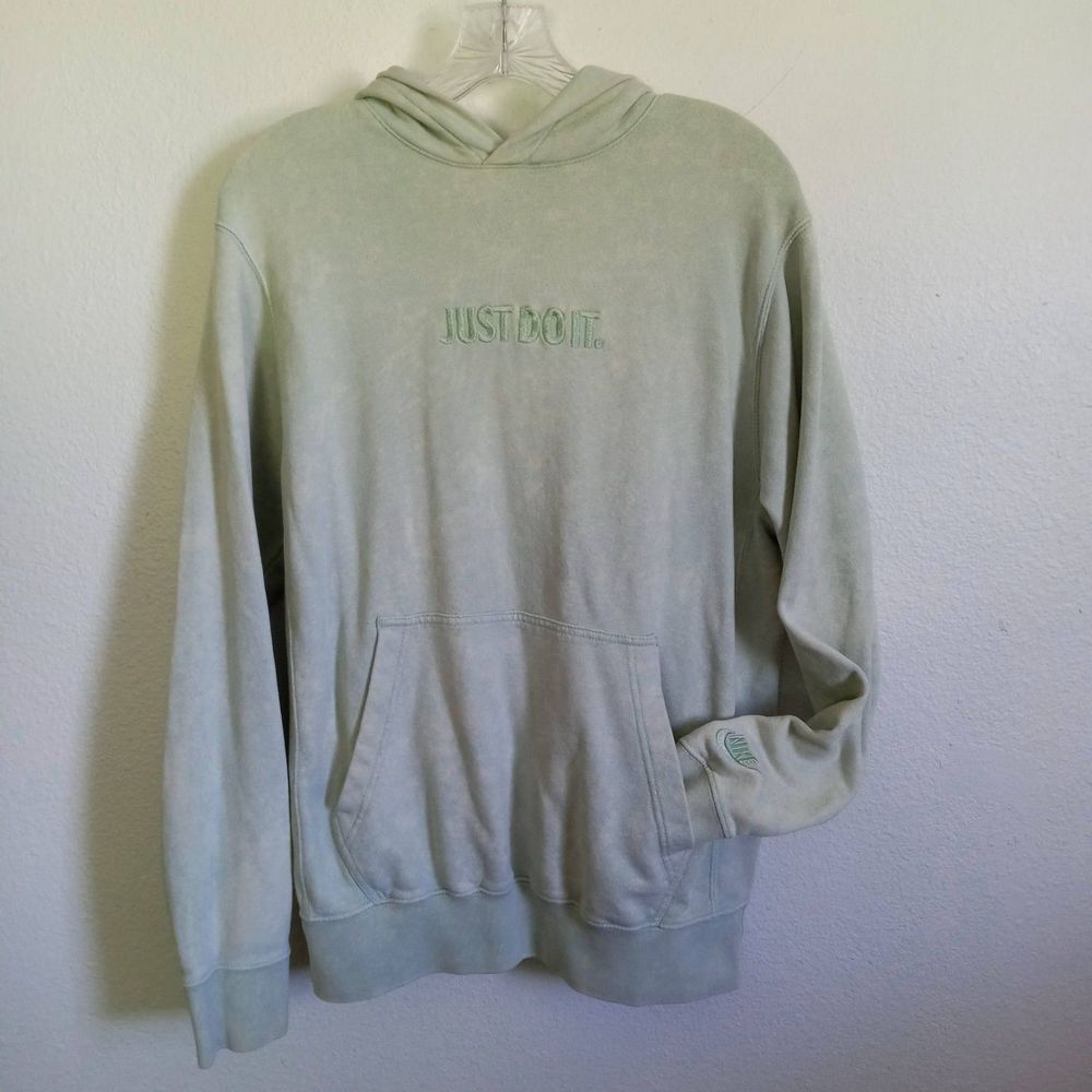 Nike Hoodie 80's Just Do It Tie Dye Distress Sweatshirt SZ S Long Sleeve Swoosh